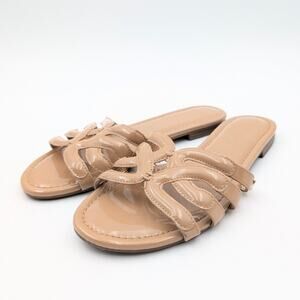 Circus by Sam Edelman Cat Strappy Slide Sandals Women's Tan Size US6.5 EU37